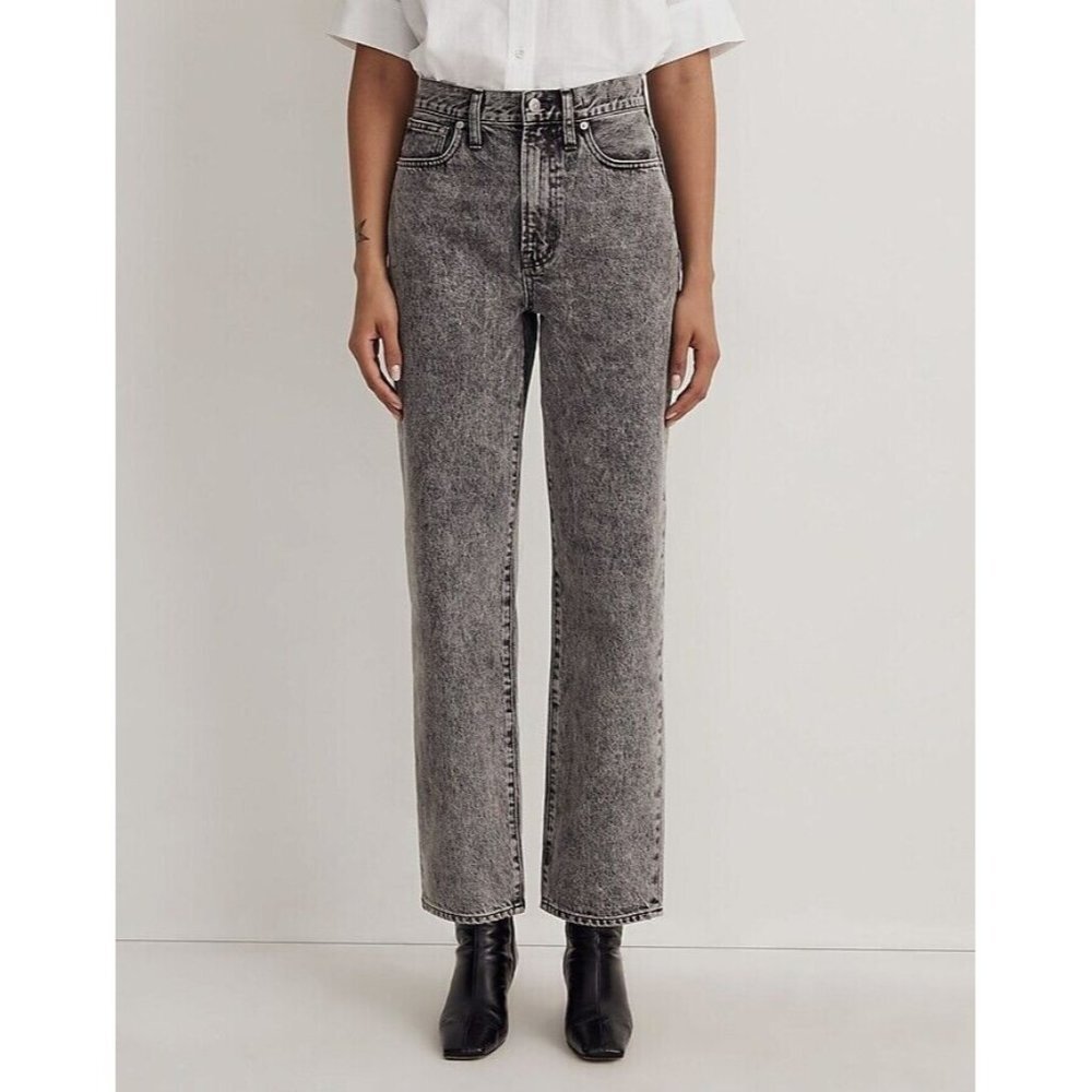 Madewell‎ Womens The Perfect Vintage Straight Jean in Acid Wash Size 25